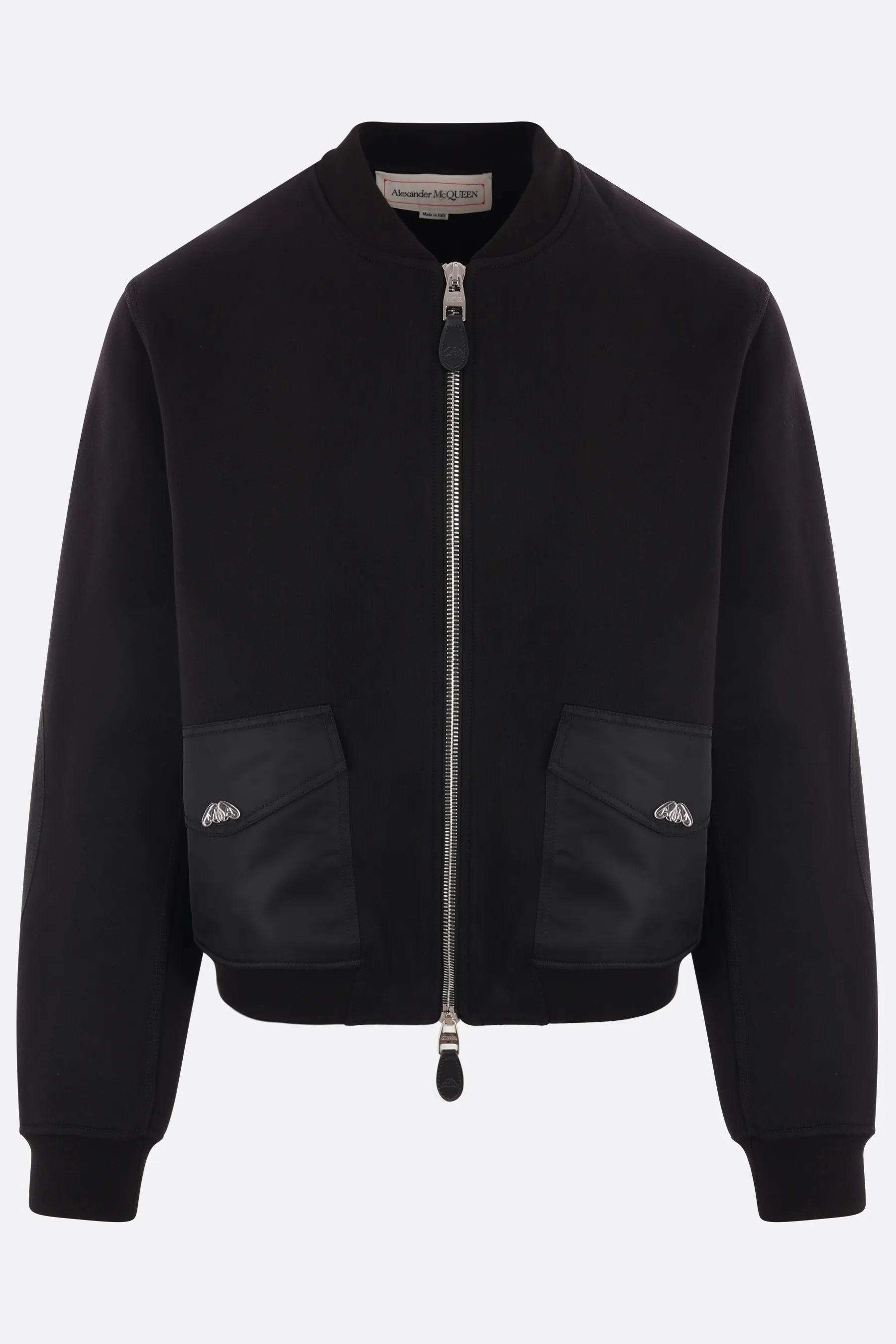 ALEXANDER McQUEEN giubbotto bomber in jersey e nylon