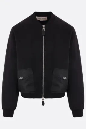 ALEXANDER McQUEEN giubbotto bomber in jersey e nylon