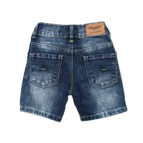 Bermuda Bebè In Denim Elasticizzato