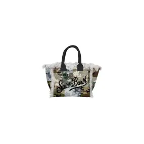 Borsa Vanity in Canvas Camo Patch 5400, Verde