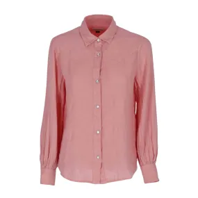 Camicia Donna Roy Roger's Auri Linen Dyed Rosa