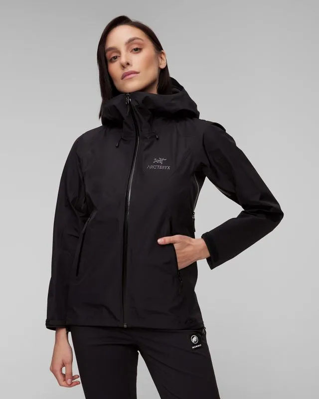 Giacca nera hardshell da donna Arcteryx Beta LT