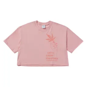 GROWTH S/S CROP TEE - BLUSH