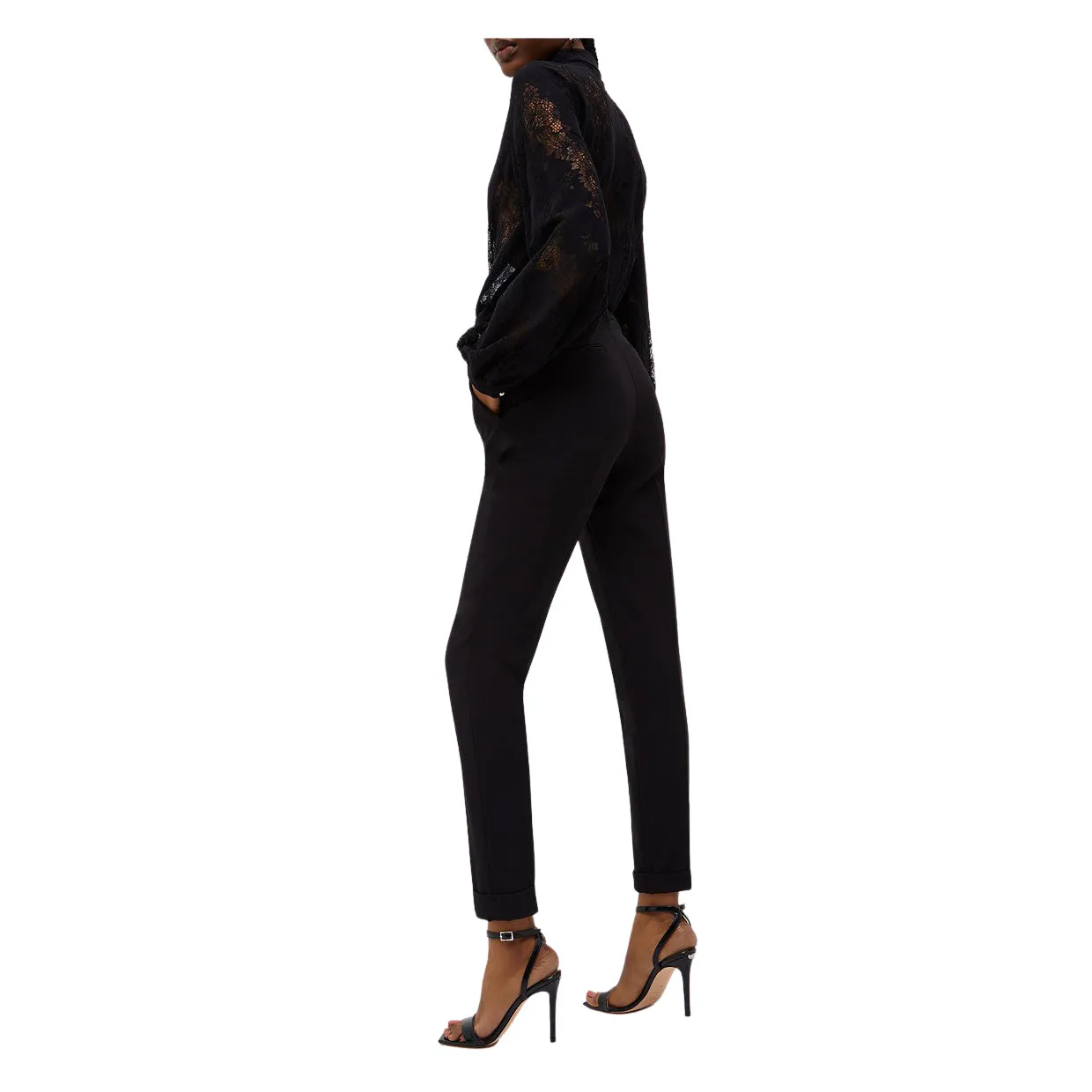 Pantaloni Donna Liu-Jo Twill Stretch Nero