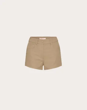 SHORT IN STRETCH COTTON CANVAS