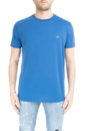 T-SHIRT BLU IN COTONE PIMA ULTRA LEGGERO